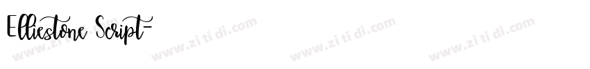 Elliestone Script字体转换 Elliestone Script字体转换